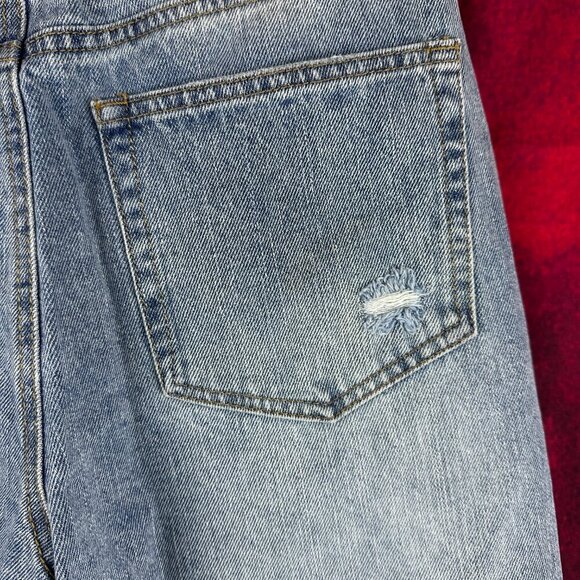 VANILLA STAR 90 s BOYFRIEND JUNIOR JEANS DISTRASSED LOOK,SIZE 9, HIGH RISE DENIM - Picture 8 of 14